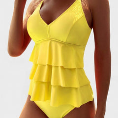 Maillot de bain élégant Estrella, vue de dos – Valloro Paris