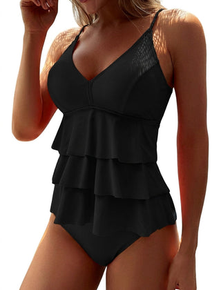Maillot de bain élégant Estrella, vue de profil – Valloro Paris