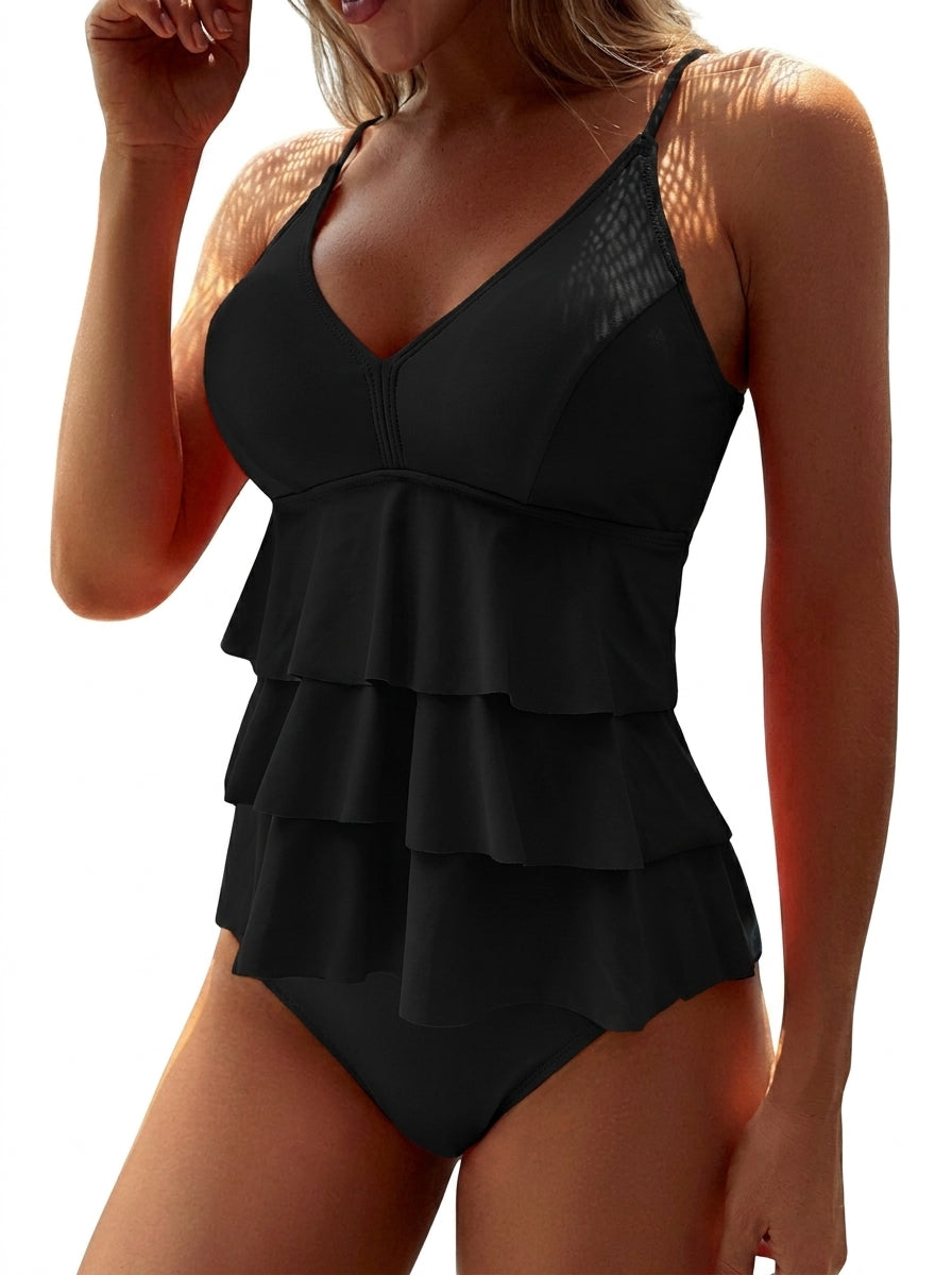 Maillot de bain élégant Estrella, vue de profil – Valloro Paris