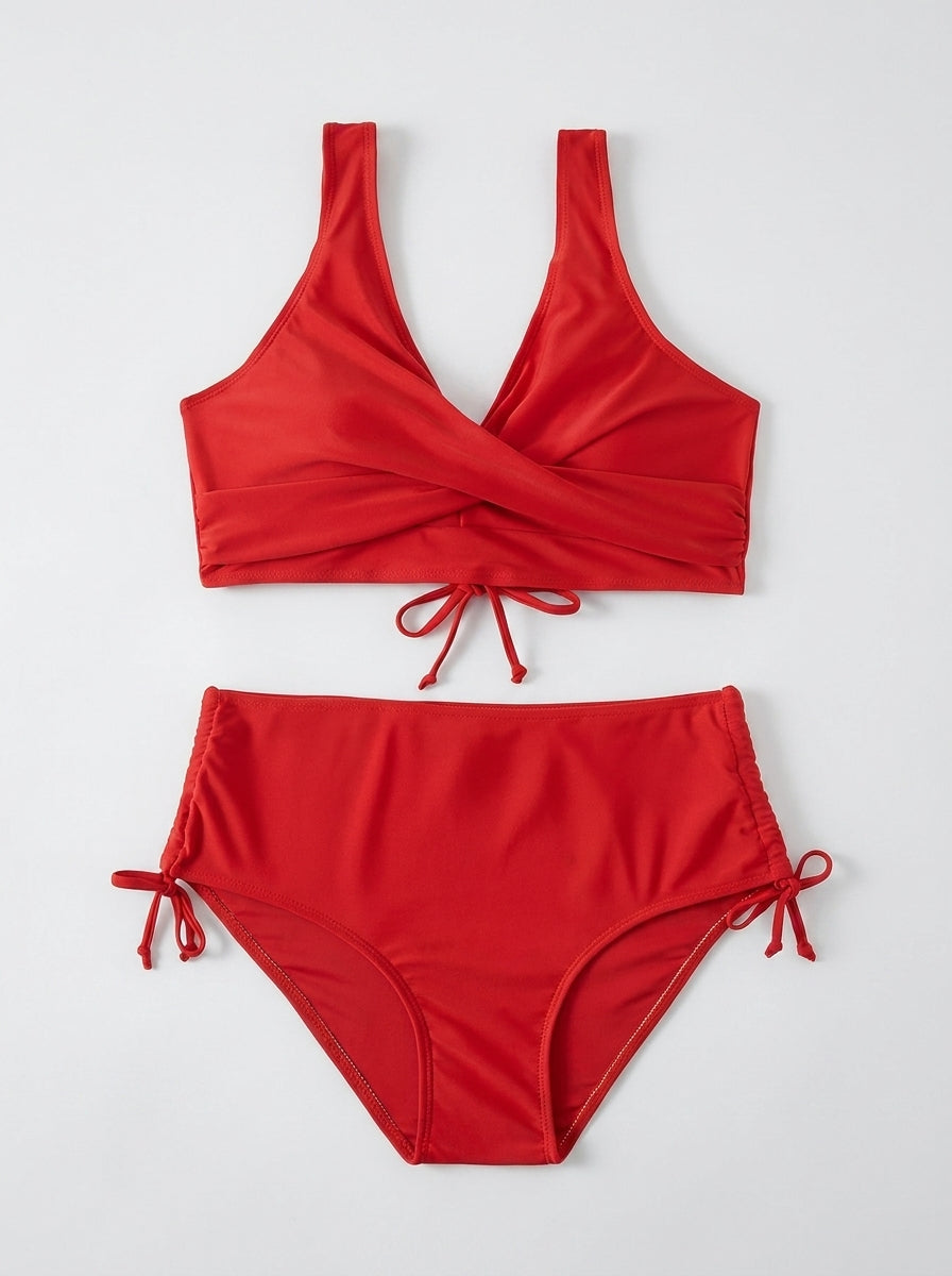 Ensemble bikini deux pièces Moni, détail du tissu – Valloro Paris