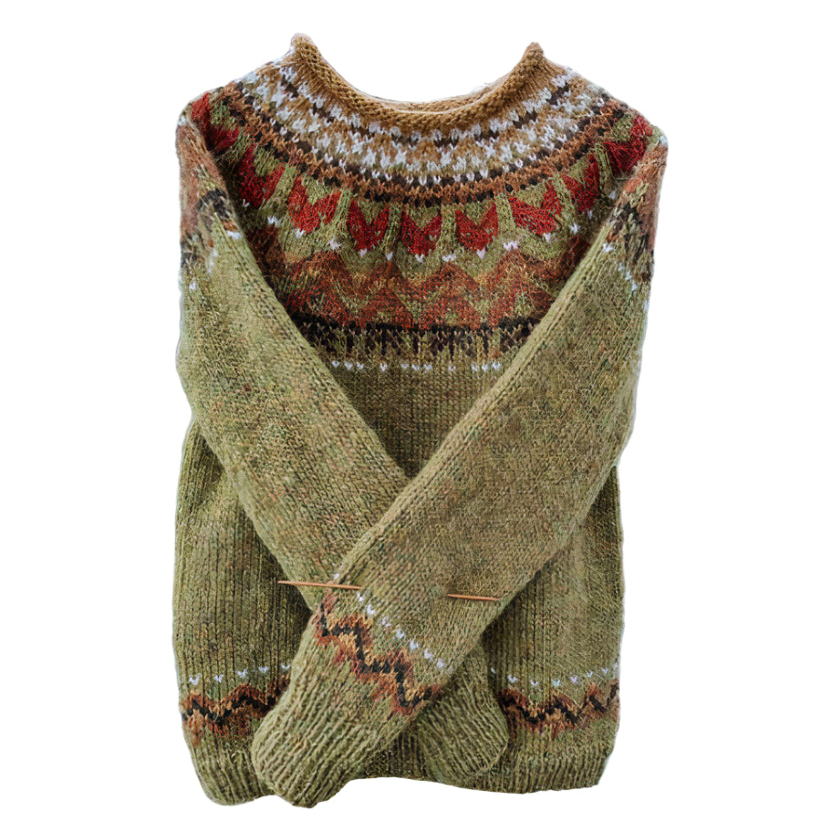 Navando | Pull en maille à motif rétro
