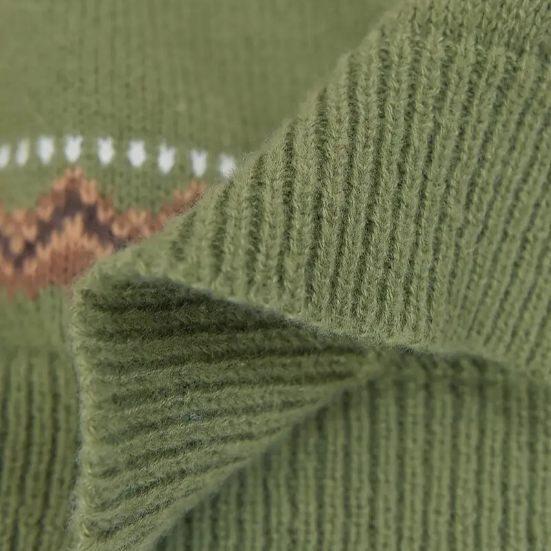 Navando | Pull en maille à motif rétro