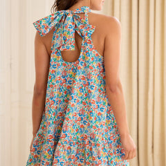 Robe d’été légère et féminine Mahé, détail du tissu – Valloro Paris