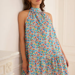 Robe d’été légère et féminine Mahé, vue de face – Valloro Paris