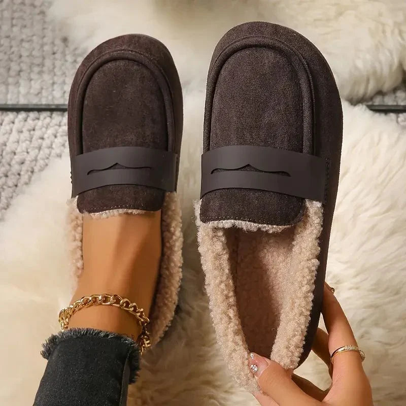 Mocassins d'hiver doublées de polaire