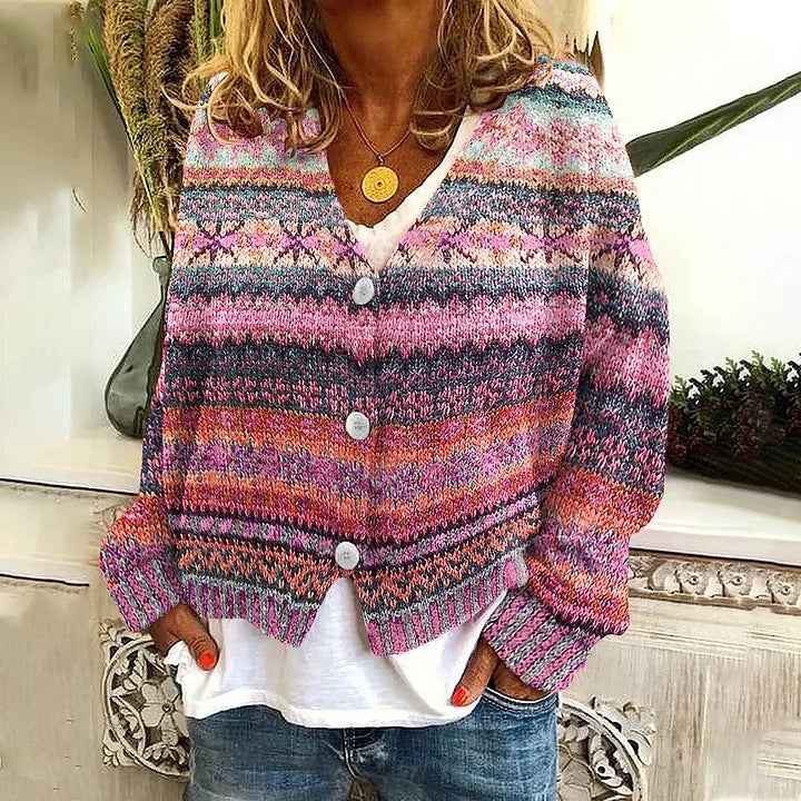 AILISH™ | Cardigan bohème coloré