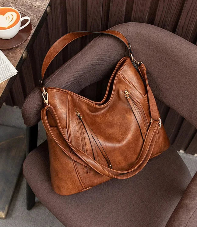 Sac cabas matelassé élégant Amelia, porté à l’épaule – Valloro Paris