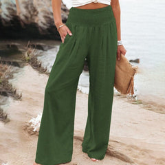 Pantalon large aérien Luna, présentation du coloris – Valloro Paris
