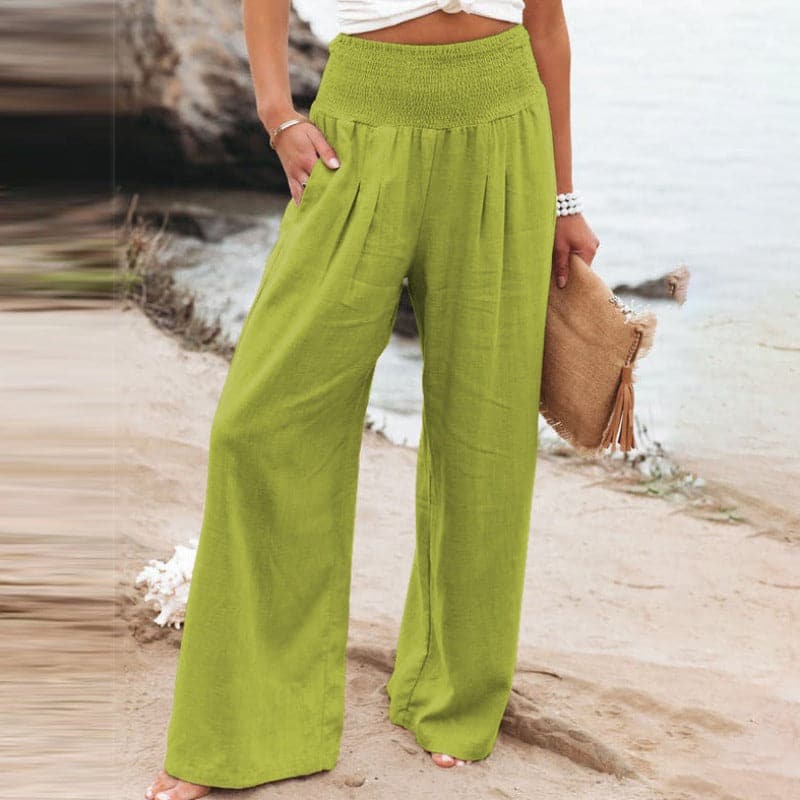 Pantalon large aérien Luna, vue complète du modèle – Valloro Paris