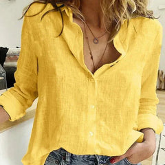 Chemisier raffiné en coton texturé Alana, vue de dos – Valloro Paris