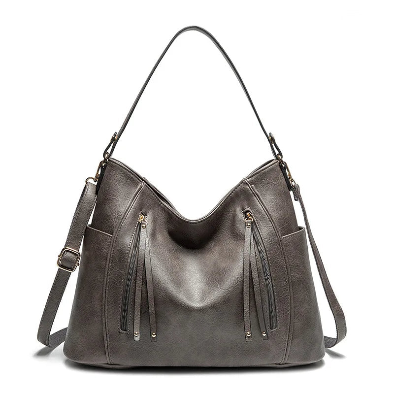 Sac cabas matelassé élégant Amelia, détail des finitions – Valloro Paris