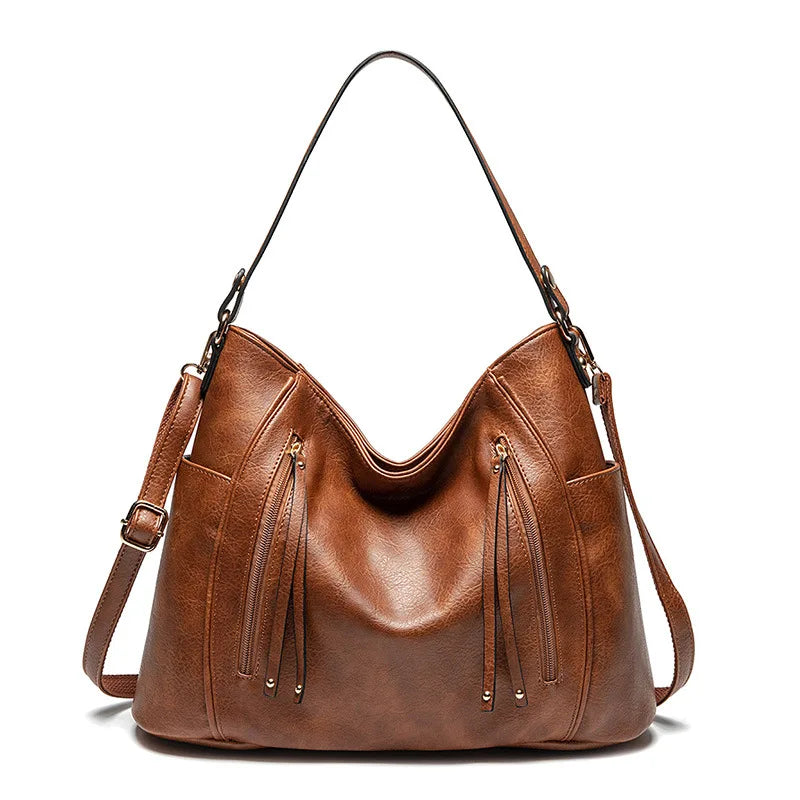 Sac cabas matelassé élégant Amelia, vue rapprochée – Valloro Paris