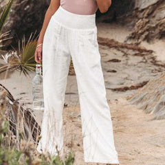 Pantalon large aérien Luna, portée en situation – Valloro Paris