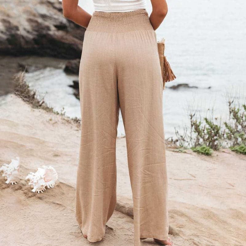 Pantalon large aérien Luna, vue de dos – Valloro Paris