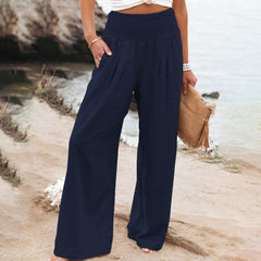Pantalon large aérien Luna, vue rapprochée – Valloro Paris