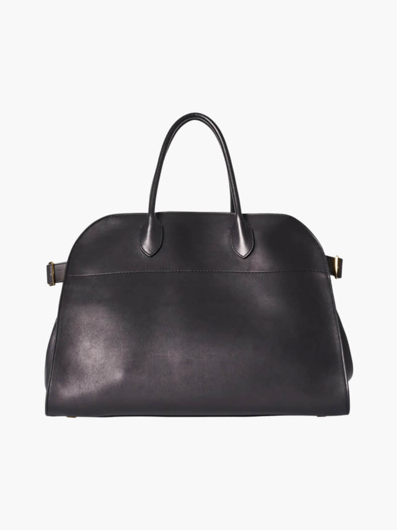 Sac cabas oversize effet suède Soera, gros plan sur la fermeture – Valloro Paris