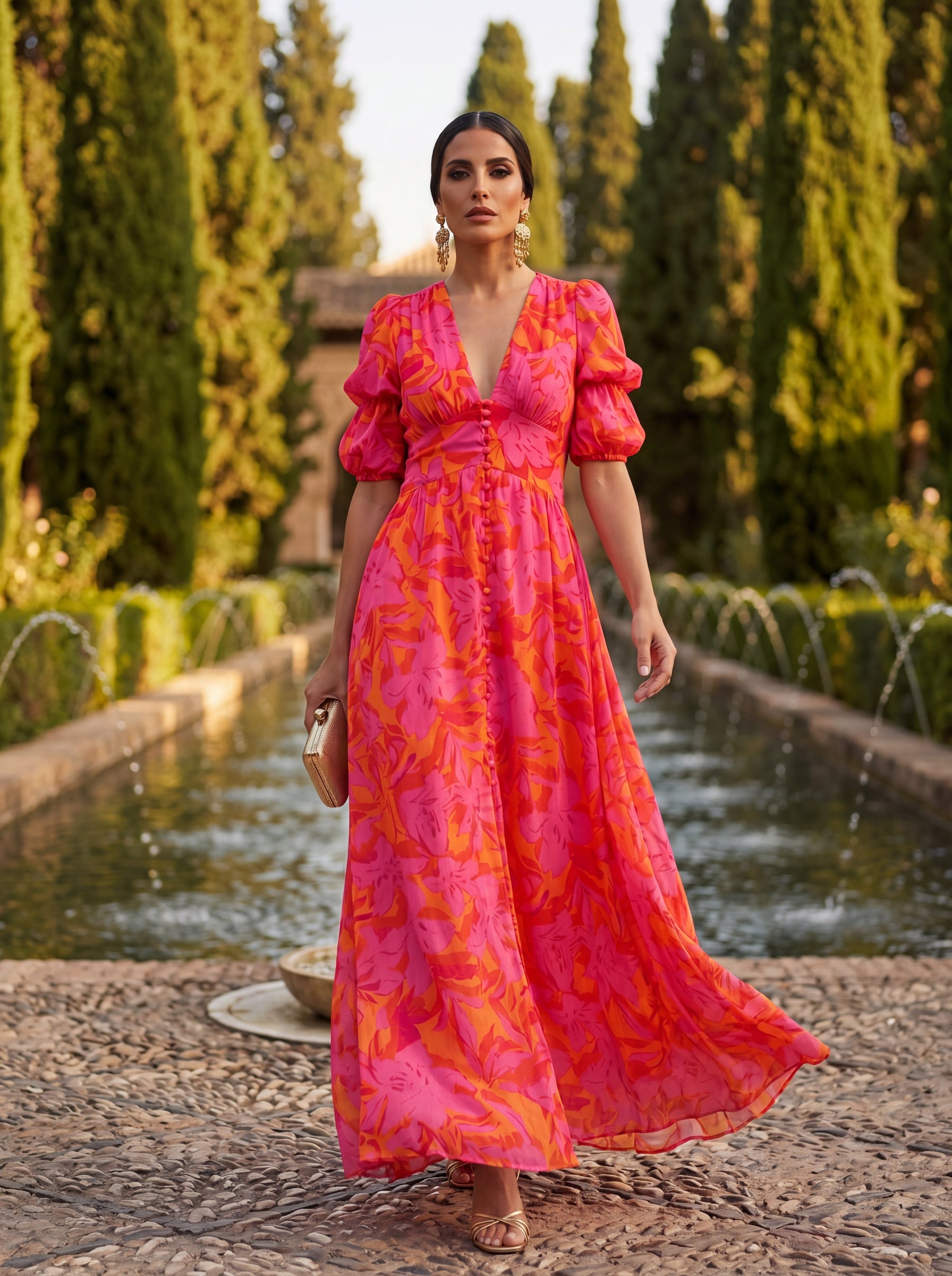 Élodie | Robe longue Fleur de Soleil