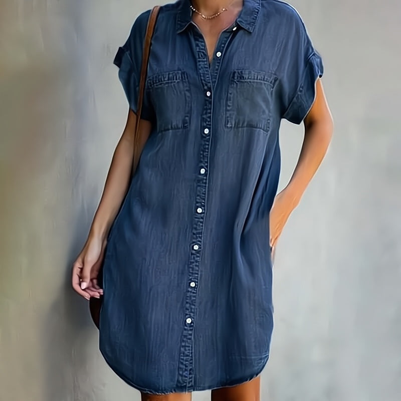 Helen | Robe chemise boutonnée