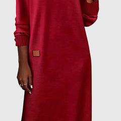Robe douce élégante Alice, portée en situation – Valloro Paris