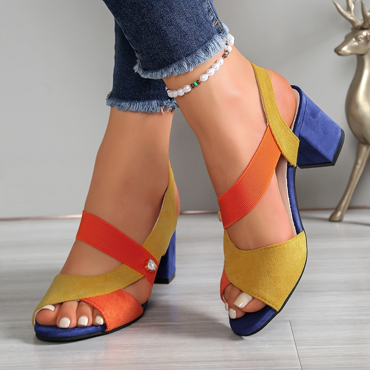 Sandales orthopédiques chic Chantal, vue de face – Valloro Paris