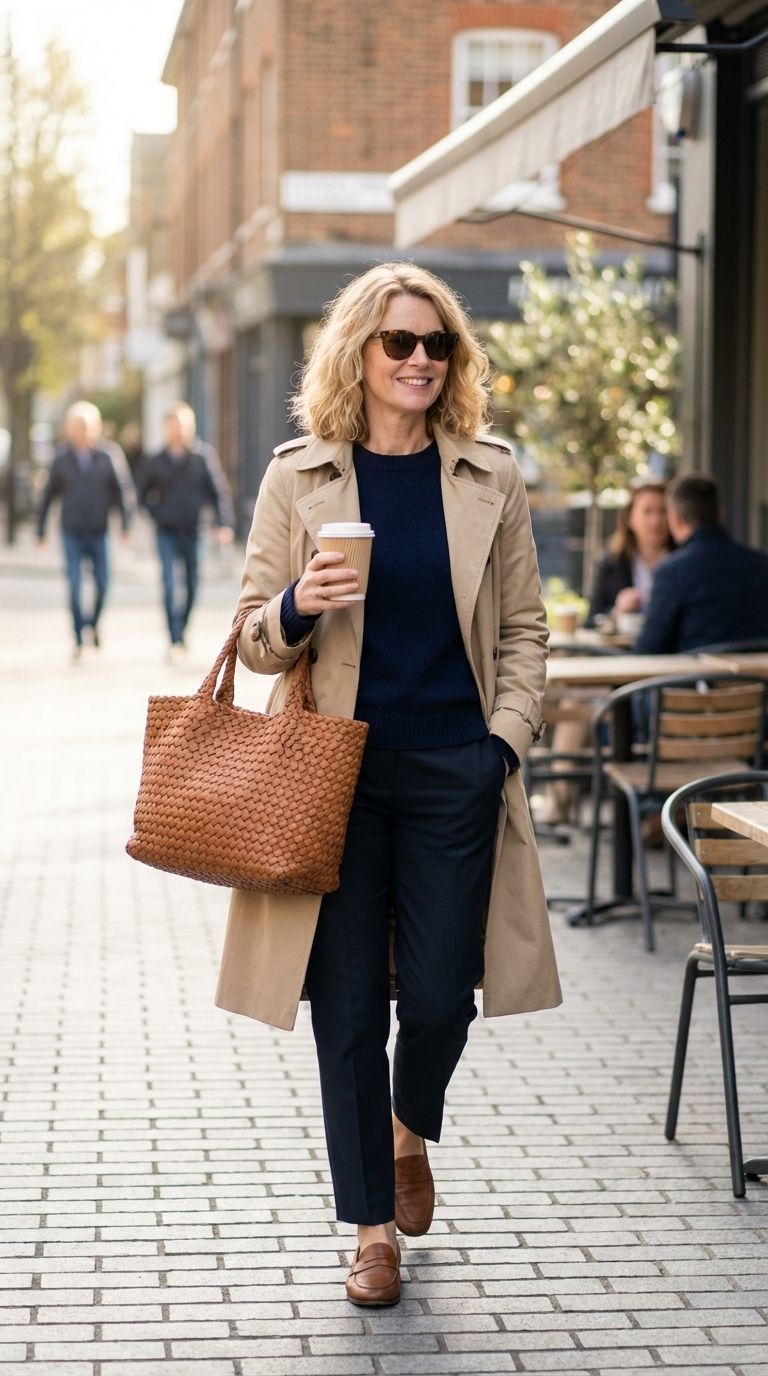 Cabas en cuir tressé à la main Lana, aperçu de l’intérieur – Valloro Paris