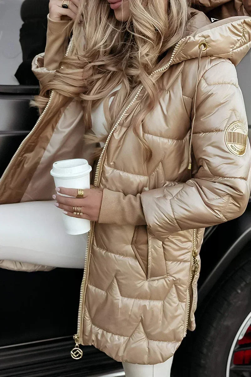Xalviere | Mila Veste d’hiver chaude à capuche pour femme