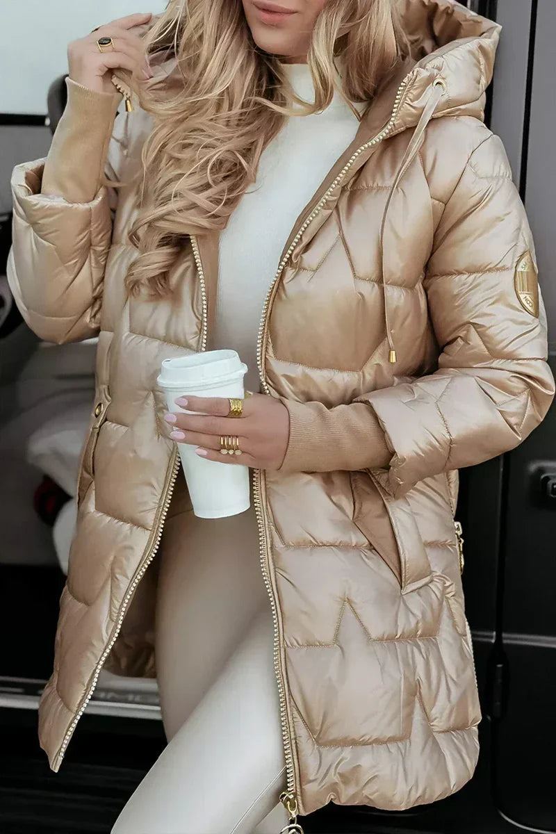 Xalviere | Mila Veste d’hiver chaude à capuche pour femme