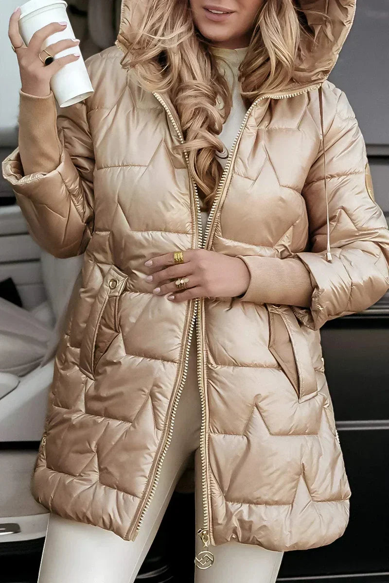 Xalviere | Mila Veste d’hiver chaude à capuche pour femme