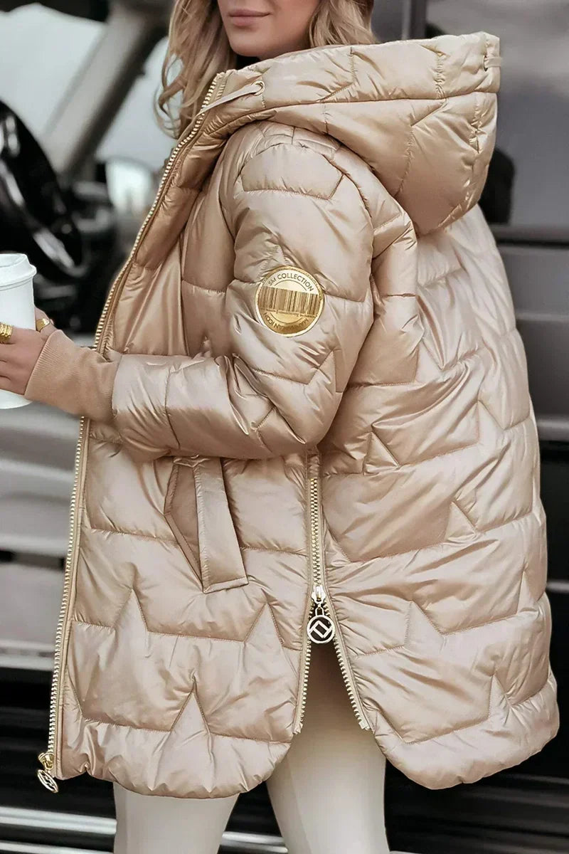 Xalviere | Mila Veste d’hiver chaude à capuche pour femme