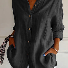 Chemisier chic texturé pour femme Aliah, présentation du coloris – Valloro Paris