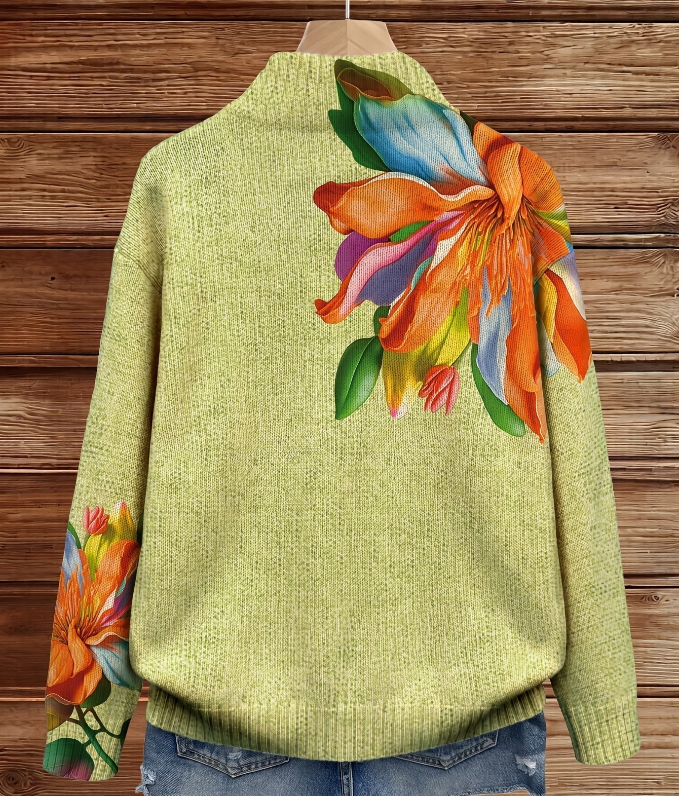 Sidonie™ | Cardigan à imprimé floral de lys tropicaux