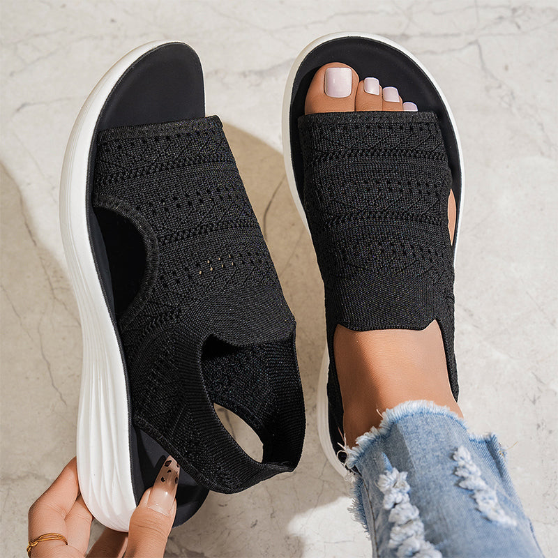 Anne | Sandales Confort en Maille