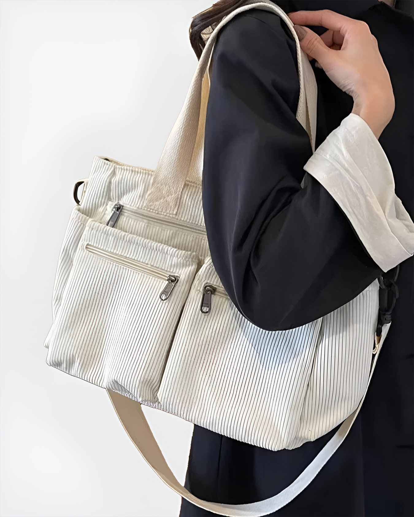 Sac de tous les jours Urban, porté en situation – Valloro Paris