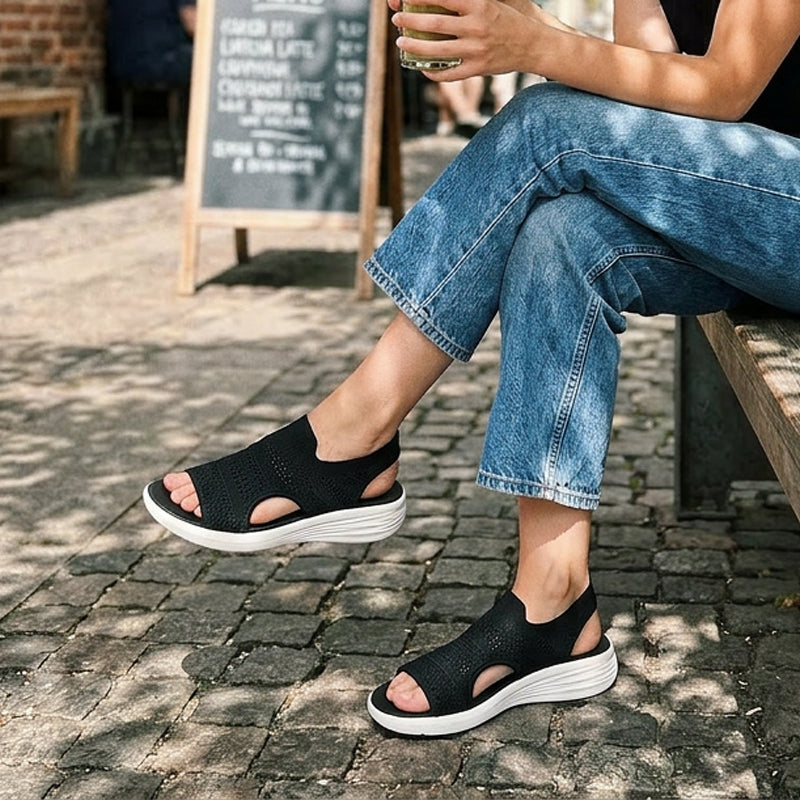 Anne | Sandales Confort en Maille