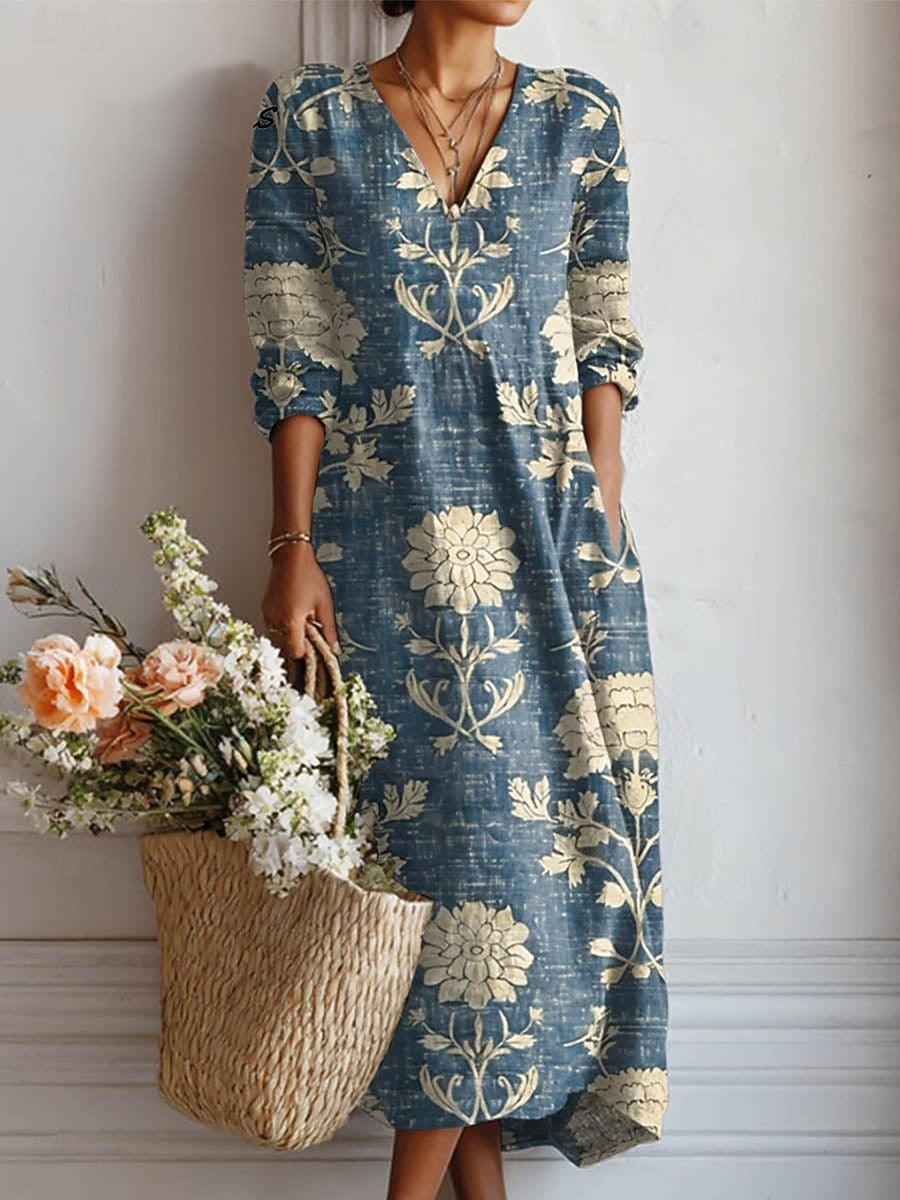 Robe confortable du quotidien Karin, vue de face – Valloro Paris