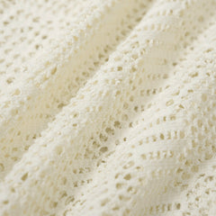 Ensemble bikini trois pièces blanc texturé Blanche, vue de face (photo 13) – Valloro Paris