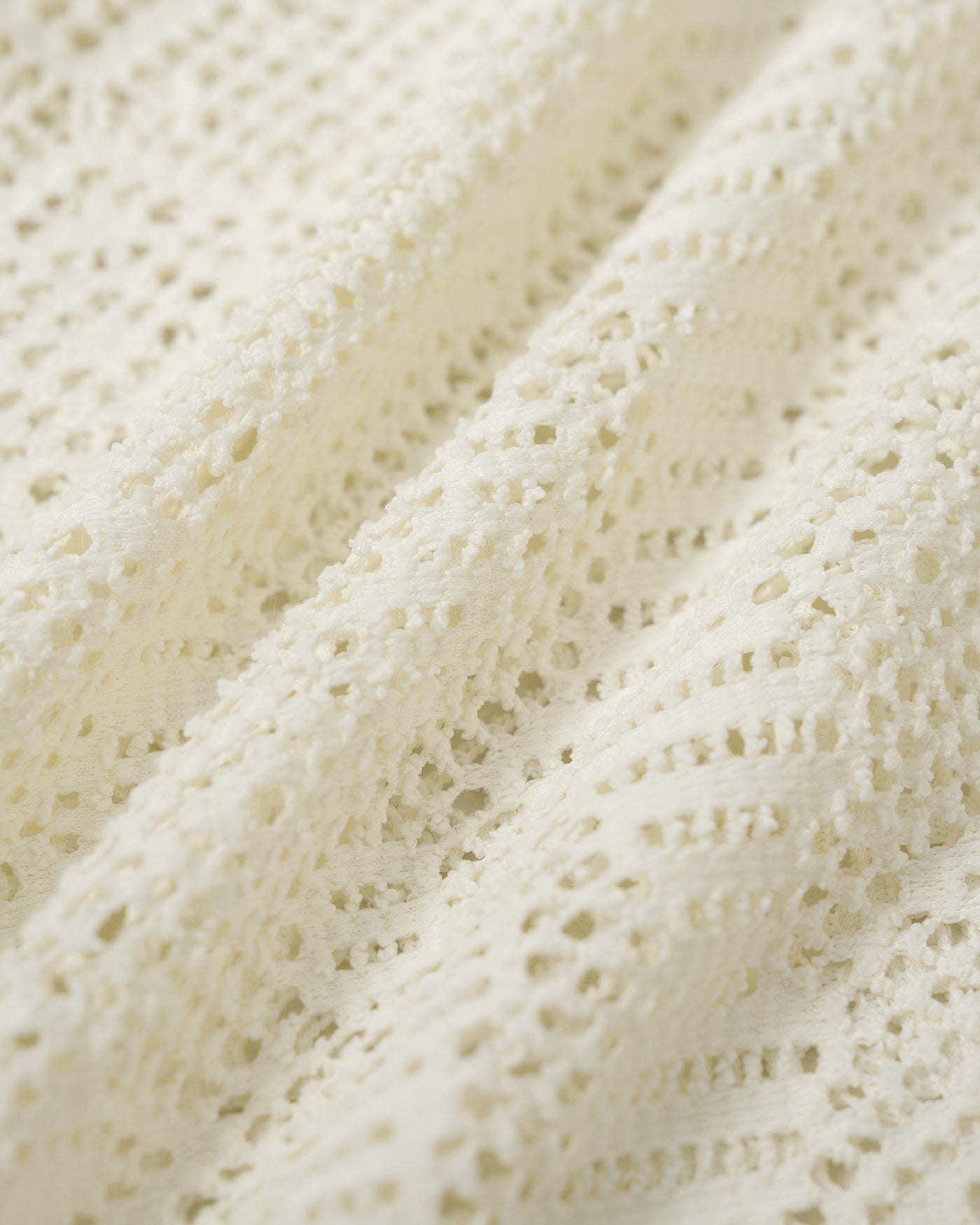 Ensemble bikini trois pièces blanc texturé Blanche, vue de face (photo 13) – Valloro Paris